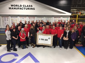 FCA Canada employees donated more than $1.2 Million to the United Way on Dec. 16, 2016.