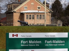 Fort Malden National Historic Site is pictured Dec. 29, 2016.