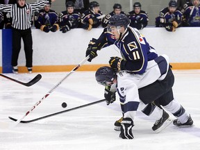 Amherstburg Admirals Zack Yott (11) is one of 10 forwards returning to the roster this season.
