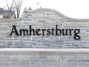 AMHERSTBURG, ONTARIO - JANUARY 6, 2012 - Amherstburg for web and file art.  (JASON KRYK/ The Windsor Star) ( slug - evergreen) sign