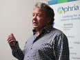 Vic Neufeld, chief executive officer of Aphria, is shown on Feb. 18, 2016, in Leamington, Ont.