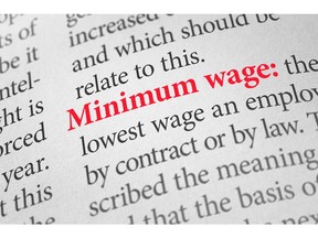 Minimum wage defined.