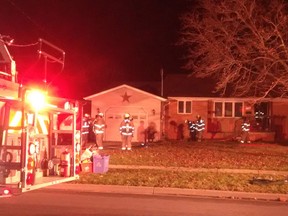 Kingsville firefighters battle a house fire in the 200 block of Main Street East on Dec. 7, 2016.