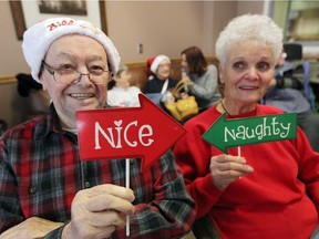 Bill and Betsy Gradwell were in the Christmas spirit as local entertaining star Crystal Gage visited Sun Parlour Nursing Home December 19, 2016.