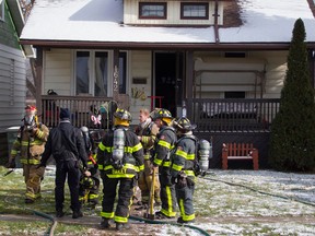Fire crews in Windsor dealt with a house blaze in the 1600 block of Moy Avenue on Saturday, Dec. 10, 2016.
