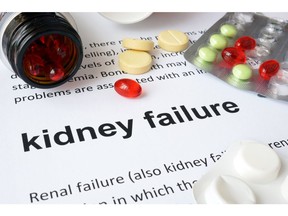 Kidney failure and pills. Medical concept. Photo by Getty Images.