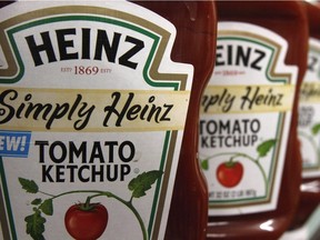 This March 2, 2011, file photo, shows containers of Heinz ketchup on the shelf of a market, in Barre, Vt.