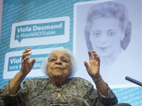 Wanda Robson speaks about her sister, Viola Desmond, during an interview in Gatineau, Que., on Dec. 8, 2016. Desmond will be the first Canadian woman on a Canadian banknote.