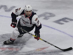 Windsor Spitfires Julius Nattinen is seen during a game against the Flint Firebirds at the WFCU Centre in Windsor on Oct. 13, 2016.