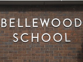 Exterior of the Bellewood Public School sign in Windsor, Ont. on Feb. 20, 2011.