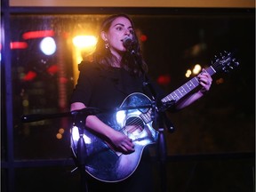 Naomi Malone, known as  Little Fox, performs an acoustic set during CJAM's Strummer Day Songwriter's Festival at The Rondo on Dec. 22, 2016.