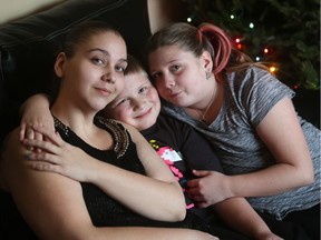 Tabitha Wegner and her children Gage, 9, and Nevaeh, 10, are shown at their Windsor home on Dec. 22, 2016.