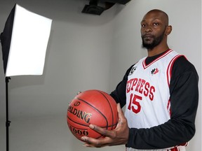 Quinnel Brown, seen in this Dec. 28, 2016 photo, led the offence with 27 points as the Windsor Express won 135-134 in overtime over the Orangeville A's on Feb. 11, 2017.