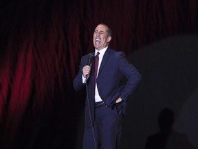 FILE - In this Dec. 19, 2015, file photo, Jerry Seinfeld performs at Menora Stadium in Tel Aviv, Israel. Seinfeld and Netflix announced a deal on Jan. 17, 2017, that will bring the star‚Äôs interview show ‚ÄúComedians in Cars Getting Coffee‚Äù to the streaming service later this year. (AP Photo/Dan Balilty, File)