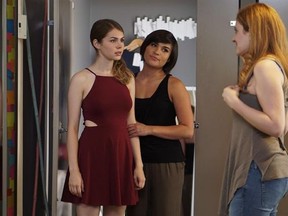 Stephanie Janusauskas (left) as Emma and Devery Jacobs (centre) as Miranda are shown in a scene from the television show &ampquot;This Life.&ampquot; It&#039;s the end of the line for &ampquot;This Life.&ampquot; A posting on the show&#039;s official Facebook page says the CBC-TV drama will not be returning for a third season. THE CANADIAN PRESS/HO-CBC