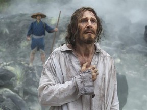 This image released by Paramount Pictures shows Liam Neeson in a scene from &ampquot;Silence.&ampquot; Martin Scorsese‚Äôs epic ‚ÄúSilence‚Äù only received one Oscar nomination for best cinematography. (Kerry Brown/Paramount Pictures via AP)