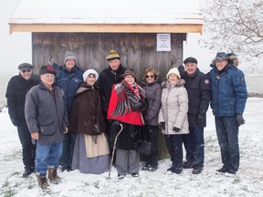 Windsor’s Canadian Club Chapter of Questers donated $4,000 to restore the historic smokehouse building at the John R. Park Homestead.