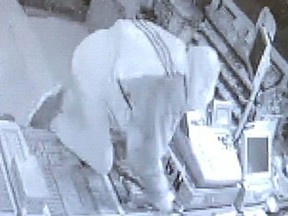 Police have release surveillance photos of an early morning smash and grab Jan. 9, 2017 at Dylan's Mini Mart in Amherstburg.