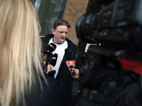 Jeff Durham reacts to the sentencing of Matthew Brush for the murder of Cassandra Kaake outside of Superior Court in Windsor on Monday, January 30, 2017. Matthew Brush was sentenced to life with no chance for parole for 22 years for the killing.