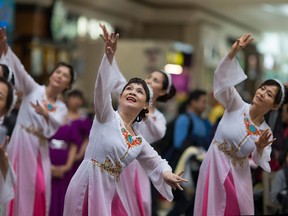 Performers from the Chinese Association of Greater Windsor perform at the 2017 Chinese New Year Celebration at Devonshire Mall, Sunday, Jan. 29, 2017. The event was organized by the Essex County Chinese Canadian Association.