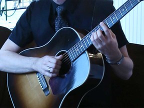 A guitar player at the Kildare House in Windsor in 2014.