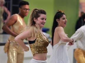 Theatre students at St. Clair College perform at a news conference on Jan. 10, 2017 at the school. It was a kick-off for the 50 year anniversary of the college.