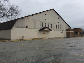 The exterior of Amherstburg arena is seen on Jan. 17, 2017 is seen in Amherstburg, Ont.
