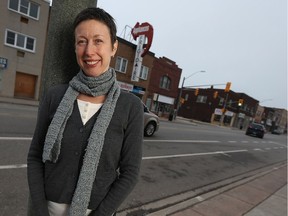 Tamara Kowalska is photographed along the Wyandotte Street corridor that the BIA hopes to redevelop in Windsor, on Jan. 19, 2017.