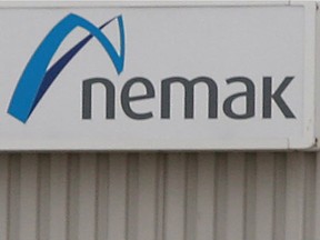 WINDSOR, ONT.; SEPT. 27, 2010 - The Nemak sign is displayed at the west Windsor plant on Sept. 27, 2010.  (JASON KRYK/ THE WINDSOR STAR)