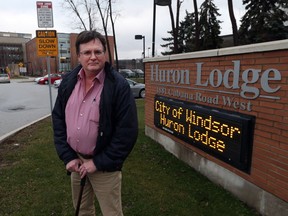 Mark Vander Voort, president of CUPE Local 543, is pictured in front of the Huron Lodge long-term care home on Jan. 12, 2017.