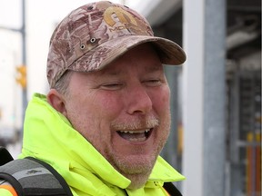 FCA worker Wayne Verstick, 55, leaves his shift at Windsor Assembly Plant which produces the award-winning Pacifica, on Jan. 9, 2017.