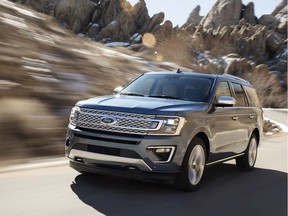 Ford plans to nearly double the number of SUV and crossover models it builds in the U.S. by 2020, including the new Ford Expedition seen here.