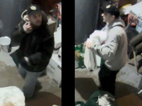 Security camera images released by Windsor police that show a man who twice broke into a business in the 2700 block of Howard Avenue - once on Jan. 23, 2017, and again on Jan. 27, 2017.