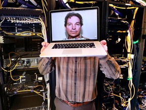 Harry Turnbull, chief information officer with the City of Windsor, is shown in the  corporation's main data room at the 400 building. He is concerned about the potential of cyber attacks on city computer systems.