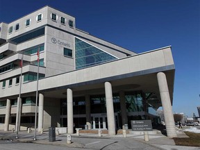 Exterior of the Ontario Court of Justice building in Windsor, March 2011.