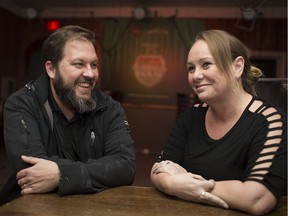 Chris Mickle, left, co-owner of Dominion House and new co-owner, Billie Jo Zacher, are pictured at the west-end bar on Feb. 6, 2017.