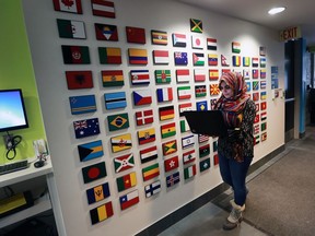 Hoorain Khan, 21, an international student at the University of Windsor who studies business is shown at the school's International Student Centre on Friday, Feb. 3, 2017. She is from Pakistan.