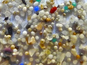 Microplastics, or microbeads can be left behind from bodywash and other cosmetics and settle in the Great Lakes and other bodies of water.