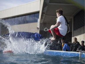 Participants brave the cold at the 3rd annual St. Clair College Polar Plunge for Special Olympics Ontario at the College's main campus, Saturday, Feb. 4, 2017.