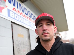 Olympic boxer Adam Trupish, seen here outside Windsor Amateur Boxing Club on Feb. 28, 2017, is asking for the return of a lifetime of photos stolen from him recently.