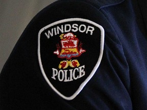 A Windsor police badge in 2016.