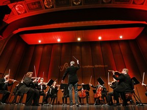 Windsor Symphony Orchestra maestro Robert Franz leads musicians during a performance on Feb. 23, 2017.