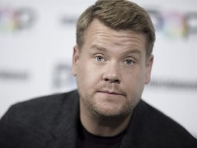 FILE - In this Oct. 30, 2016, file photo, James Corden attends the 2016 Entertainment Weekly&#039;s Popfest. The British host of CBS‚Äô ‚ÄúLate Late Show‚Äù said on the Wednesday, March 22, 2017, show that he ‚Äúfelt a really long, long way from home‚Äù while watching news reports of the attack in London that left four people dead, including the attacker. (Photo by Richard Shotwell/Invision/AP, File)