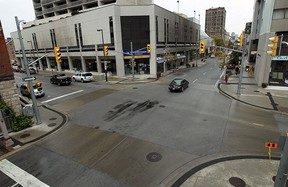 The intersection of Pelissier and Park streets is pictured in this file photo.
