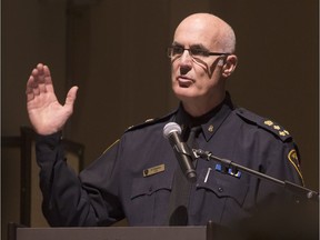 Police Chief Al Frederick speaks at a ceremony at Caesars Windsor on June 23, 2016.