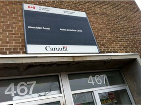 The Veterans Affairs office at 467 University Ave. W., in Windsor, Ont., is seen on Jan. 31, 2014, the day it closed.