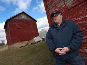 Larry Verbeke is photographed on his family farm near Leamington on March 2, 2017. Verbeke, whose family has been on the farm for more than 100 years, has sold the farm to a neighbour who intends to build green houses.