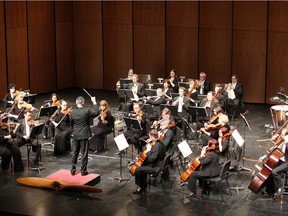 Music director Robert Franz leads the Windsor Symphony Orchestra on Feb. 7, 2015 at the Capitol Theatre.