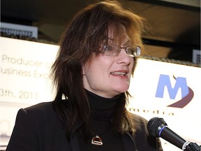 Linda Smith, former president of the Windsor-Essex Regional Chamber of Commerce, speaks during the Business Excellence Awards nomination announcements in 2011.