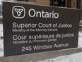 The Superior Court of Justice in WIndsor is seen in November 2014.